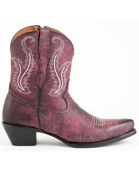 Image #2 - Ferrini Women's Molly Western Boots - Snip Toe , Purple, hi-res