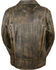 Image #3 - Milwaukee Leather Men's Triple Stitch Extra Long Biker Jacket, Black/tan, hi-res