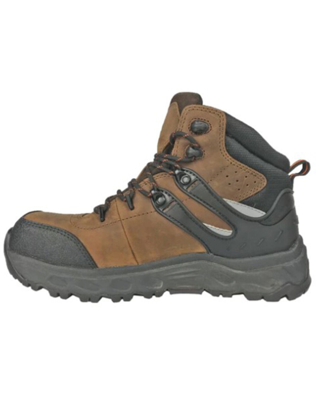 Image #3 - Hoss Men's Stomp 6" Lace-Up Work Boots - Aluminum Toe, Brown, hi-res