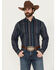 Image #1 - Cody James Men's Blake Striped Long Sleeve Button-Down Stretch Western Shirt, Navy, hi-res