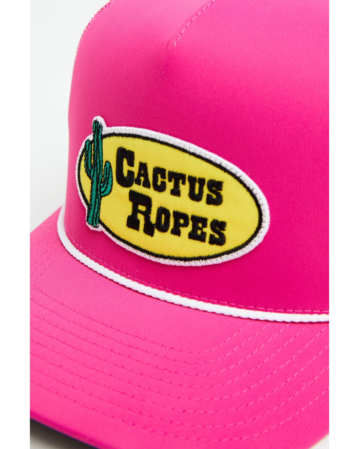 Image #2 - Hooey Men's Cactus Ropes Trucker Cap, Pink, hi-res
