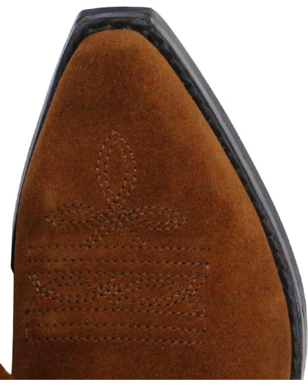 Image #6 - Shyanne Girls' Double-Fringe Western Boots - Snip Toe, Brown, hi-res