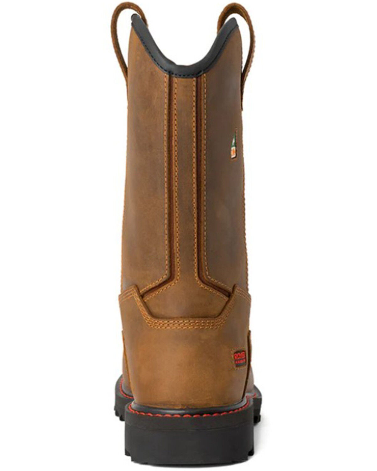 Image #3 - Royer Men's 10" Wellington Work Boots - Composite Toe, Brown, hi-res