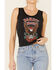 Image #3 - Bandit Brand Women's Bandit Brand Eagle Graphic Lace Trim Tank Top, Black, hi-res
