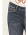 Image #4 - Shyanne Girls' Scout Dark Wash Embroidered Bootcut Stretch Denim Jeans, Dark Wash, hi-res