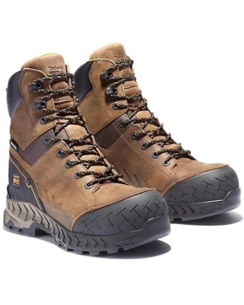 Timberland Pro Men's Summit Waterproof Work Boots - Composite Toe, Brown, hi-res
