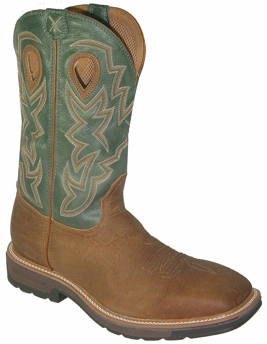 Twisted X Lite Waterproof Pull On Work Boots - Steel Toe, Tan, hi-res