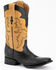 Image #1 - Ferrini Men's Nash Exotic Ostrich Leg Western Boots - Square Toe, Black, hi-res