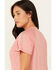 Image #2 - Ariat Women's Rebar Heat Fighter Short Sleeve Work Shirt , Dark Pink, hi-res