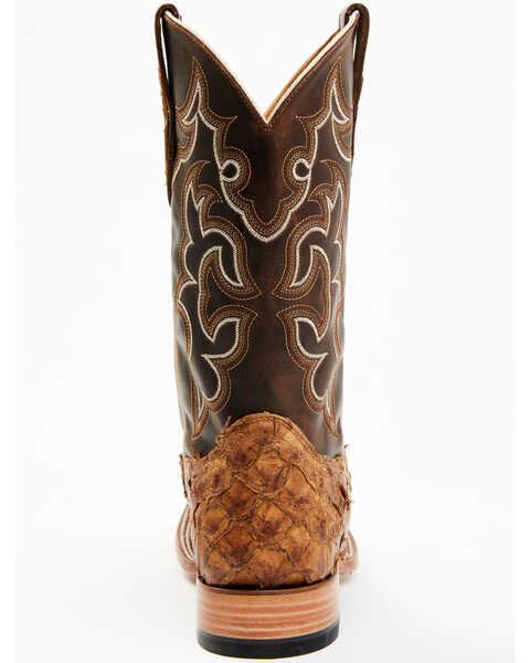 Image #5 - Cody James Men's Exotic Pirarucu Skin Western Boots - Broad Square Toe, Brown, hi-res