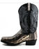 Image #3 - Dan Post Men's Karung Snake Exotic Western Boots - Square Toe, Black, hi-res