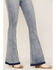 Rock & Roll Denim Women's Light Wash High Rise Flare Jeans, Light Wash, hi-res