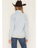 Image #4 - Ariat Women's Boot Barn Exclusive Southwestern Print 1/4 Zip Pullover, Blue, hi-res