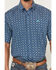 Image #3 - Cinch Men's Geo Print Short Sleeve Button-Down Western Shirt, Blue, hi-res