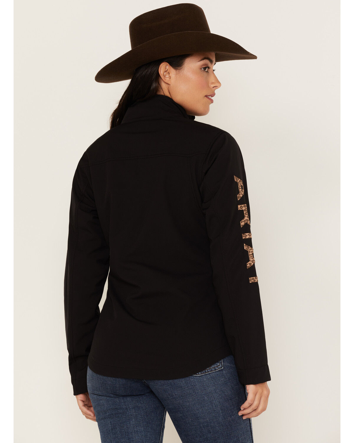 Image #4 - Ariat Women's Leopard Print Logo New Team Softshell Jacket, , hi-res