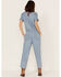 Image #4 - Stetson Women's Denim Short Sleeve Jumpsuit, Blue, hi-res
