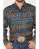 Image #3 - Roper Men's Southwestern Print Long Sleeve Snap Western Shirt, Brown, hi-res