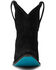 Image #4 - Lane Women's Emma Jane Suede Western Booties - Snip Toe, Black, hi-res