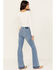 Idyllwind Women's Atwood Light Wash Rebel Mid Rise Stretch Bootcut Jeans , Light Wash, hi-res