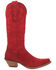 Image #2 - Dingo Women's Out West Suede Western Boots - Pointed Toe , Red, hi-res