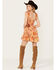Image #4 - Free People Women's Vernon Mini Dress, Orange, hi-res