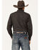 Image #4 - Ely Walker Men's Paisley Print Long Sleeve Pearl Snap Western Shirt, Black, hi-res