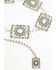 Image #3 - Shyanne Women's Pearla Square Chain Concho Belt, Silver, hi-res