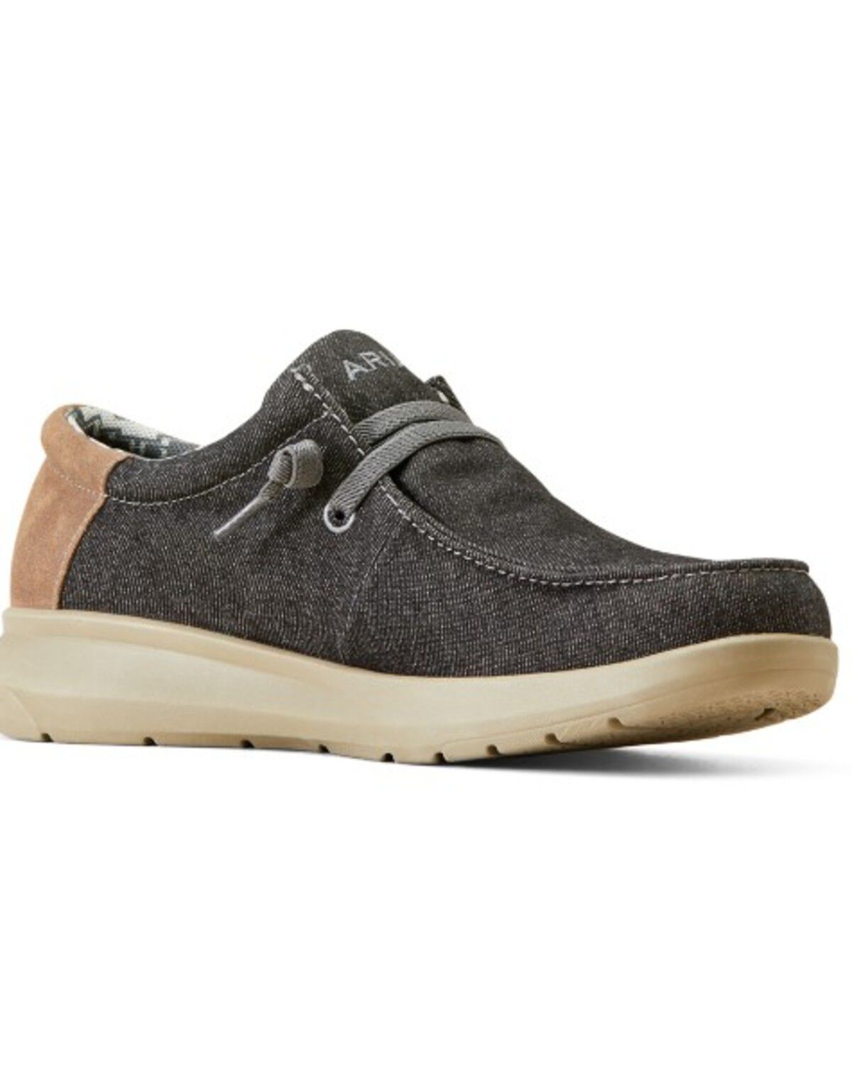 Image #1 - Ariat Men's Hilo Stretch Casual Shoes - Moc Toe, Black, hi-res