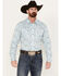 Image #1 - Wrangler 20X Men's Advanced Comfort Long Sleeve Western Snap Shirt, Blue, hi-res