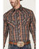 Image #3 - Resistol Men's Reid Plaid Print Long Sleeve Snap Western Shirt , Dark Grey, hi-res