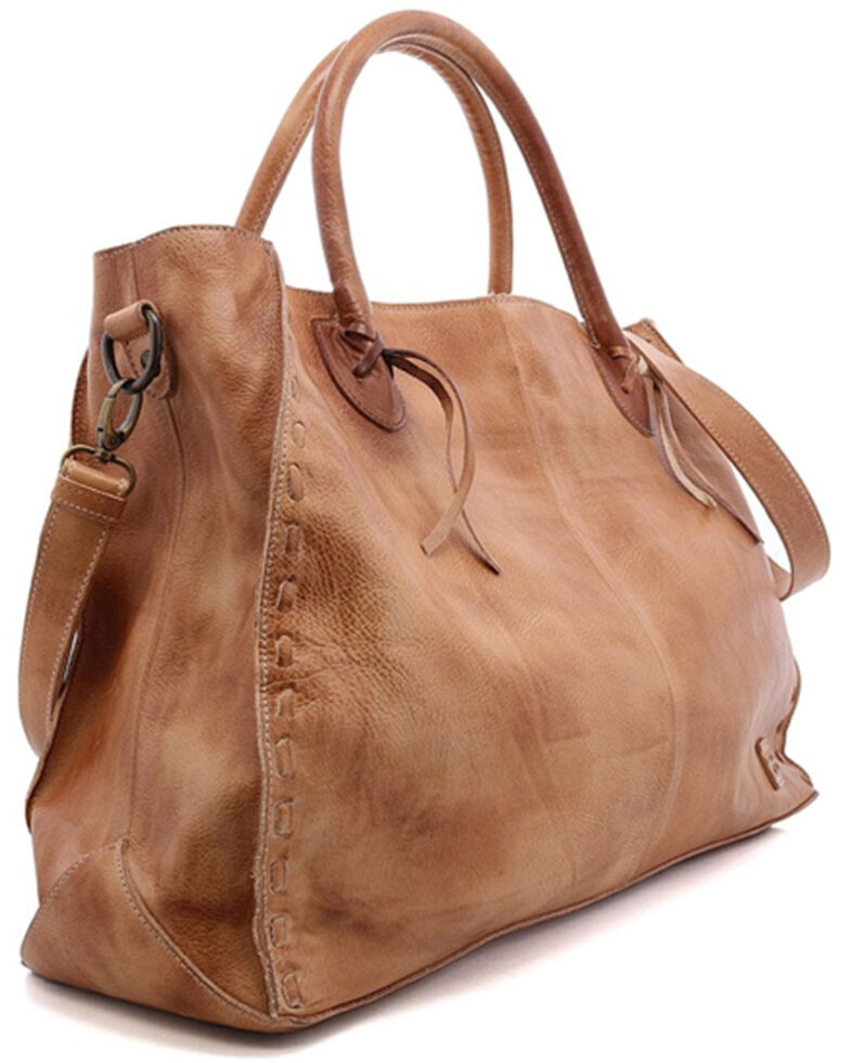 Bed Stu Women's Rockaway Tan Rustic Convertible Travel Bag , Tan, hi-res
