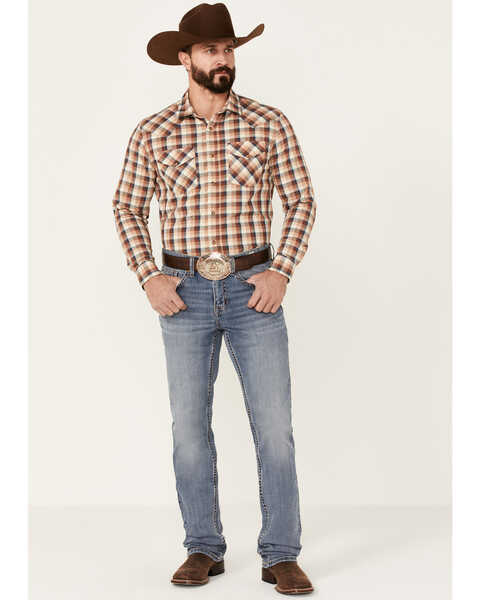 Image #2 - Pendleton Men's Multi Frontier Plaid Long Sleeve Snap Western Shirt , Multi, hi-res