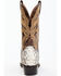 Dan Post Men's Natural Back Cut Python Exotic Western Boots - Medium Toe , Multi, hi-res