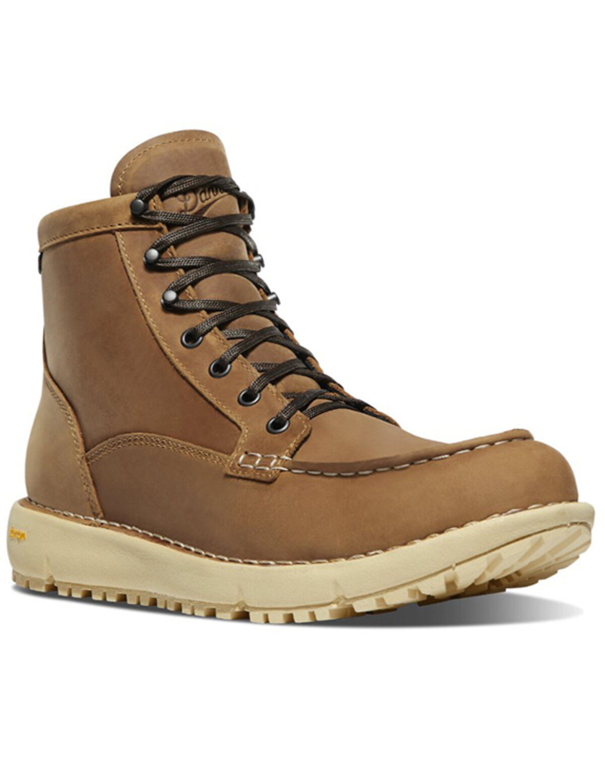 Image #1 - Danner Men's 6" Logger 917 GTX Work Boots - Moc Toe, Brown, hi-res