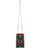 Mary Frances Women's Imagine Skull Floral Embroidered Bead Phone Crossbody Bag, Multi, hi-res