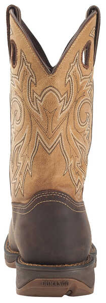 Image #8 - Durango Men's Rebel Waterproof Western Boots - Steel Toe, Brown, hi-res