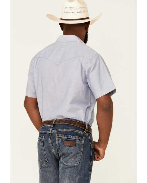 Wrangler Men's Short Sleeve Chambray Western Work Shirt - 17.5