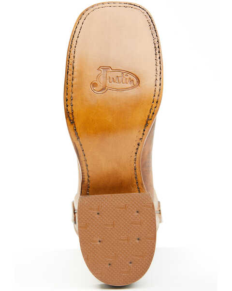Image #7 - Justin Women's Peyton Western Boots - Broad Square Toe , Brown, hi-res
