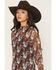 Image #2 - Rock & Roll Denim Women's Horse Print Long Sleeve Mesh Mini Dress, Black, hi-res