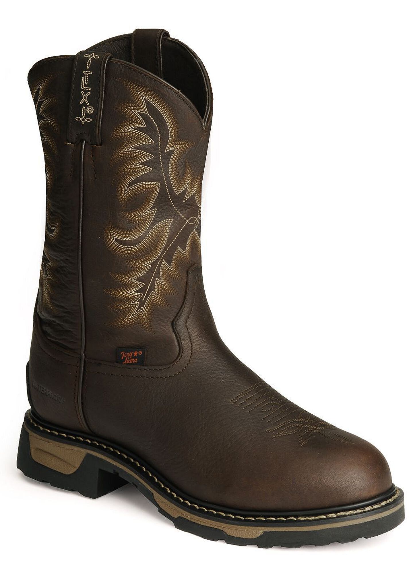 Tony Lama Men s TLX Waterproof Pitstop Leather Work Boots Steel Toe Sheplers