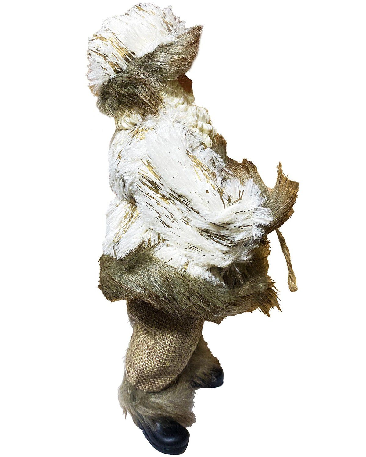 Image #3 - Santa's Workshop 10" Woodsman Santa Figurine, Brown, hi-res