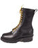 White's Boots Men's Line Scout 10" Lace-Up Work Boots - Round Toe , Black, hi-res