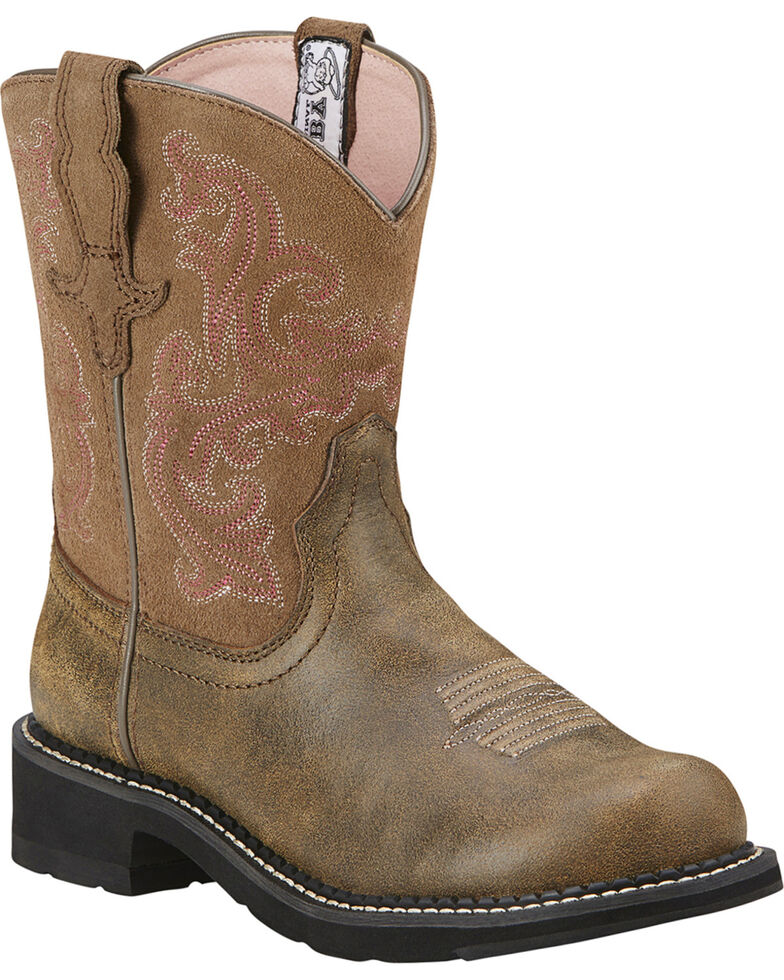 Ariat Fatbaby Brown Bomber Leather Boots - Crepe Sole, Brn Bomber, hi-res