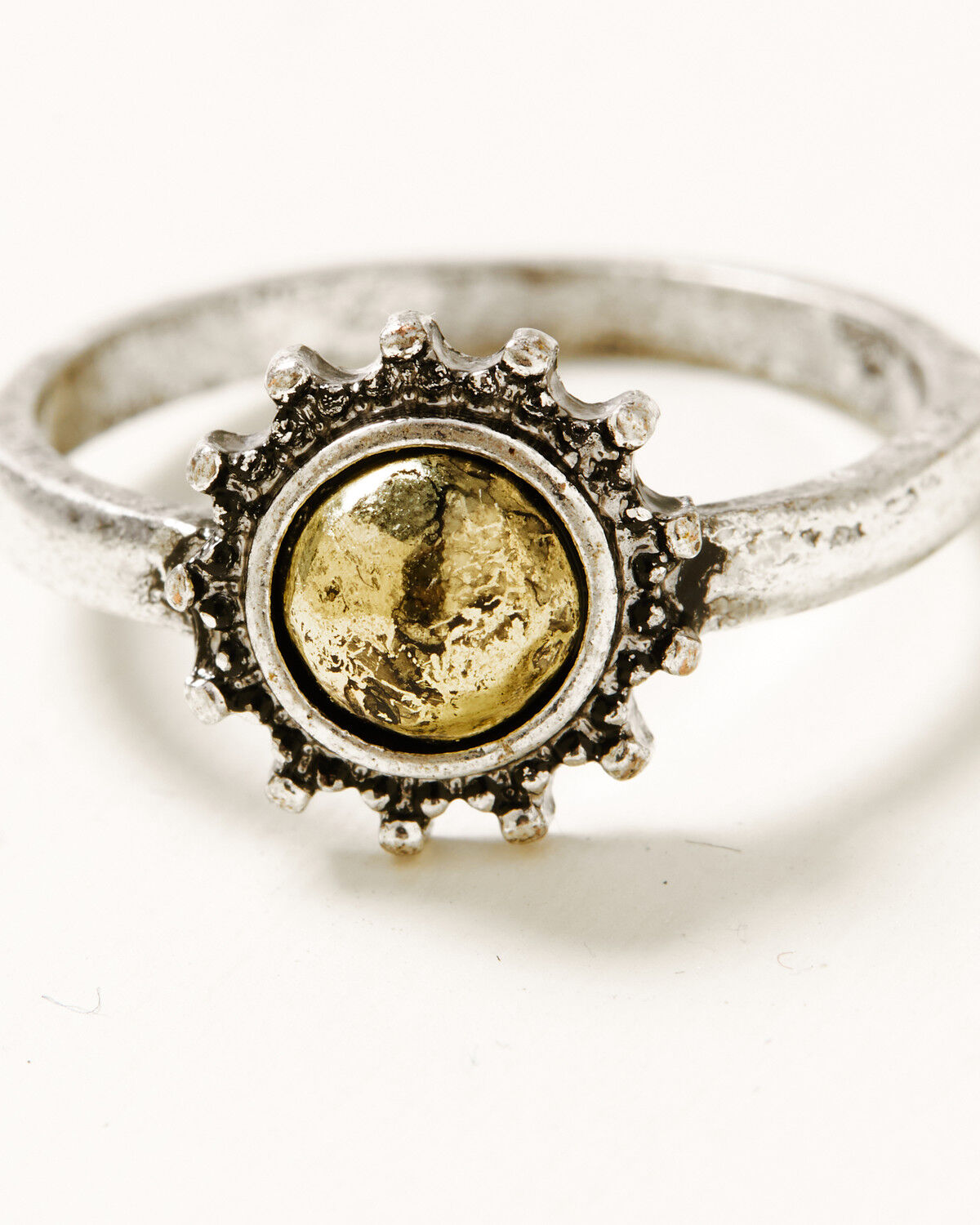 Image #5 - Shyanne Women's Cactus Rose Longhorn 5-Piece Ring Set, Silver, hi-res