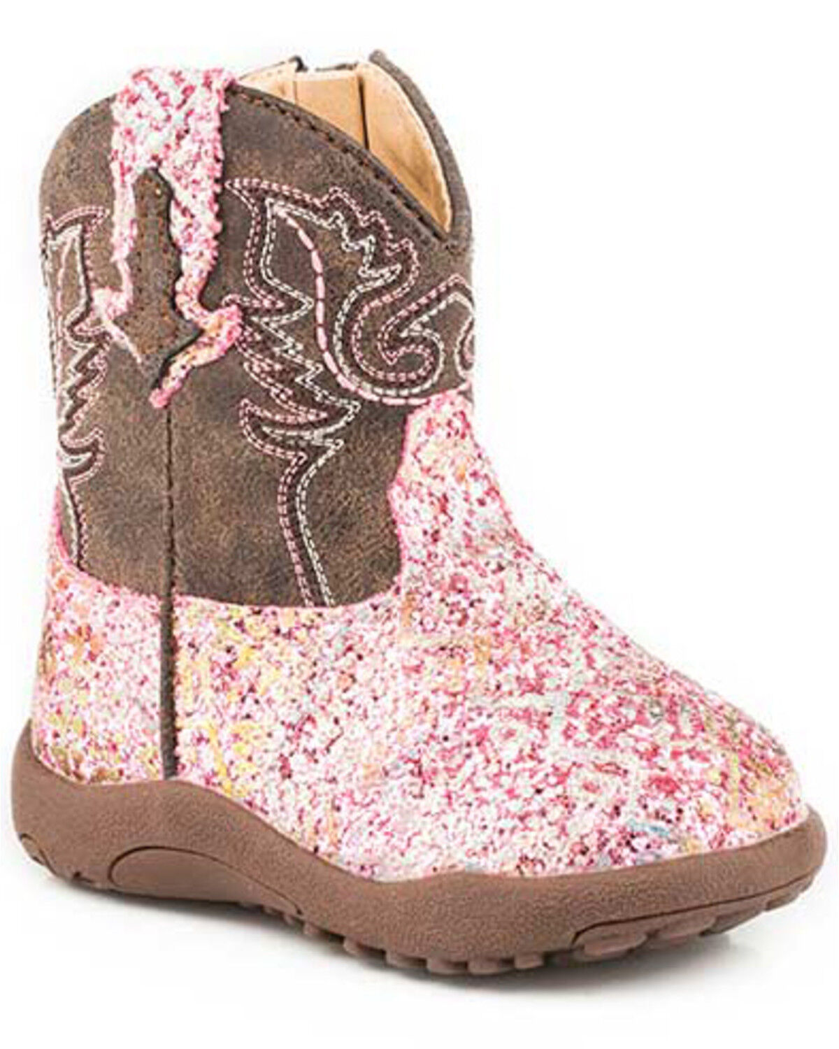 Schoenen Meisjesschoenen Laarzen Infant baby bright pink bandana western cowboy boots 