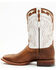 Image #3 - Cody James Men's Ozark Western Boots - Broad Square Toe, Off White, hi-res