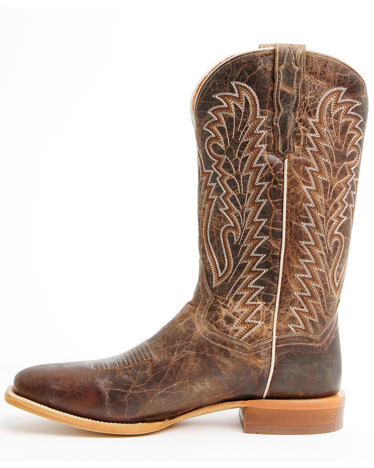 Image #3 - Dan Post Men's Jerry Western Boots - Square Toe, Tan, hi-res