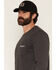 Image #3 - Carhartt Men's Relaxed Fit Heavyweight Long Sleeve Pocket C Graphic T-Shirt, Heather Grey, hi-res