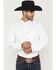 Image #1 - Cody James Men's Basic Solid Long Sleeve Button-Down Stretch Western Shirt, White, hi-res