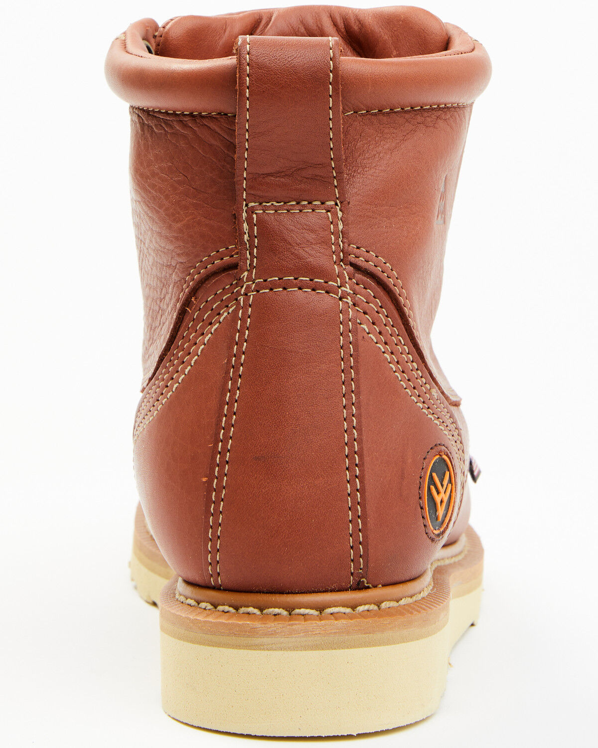 Image #5 - Hawx Men's USA Moc Wedge Value Work Boots - Soft Toe, Dark Brown, hi-res